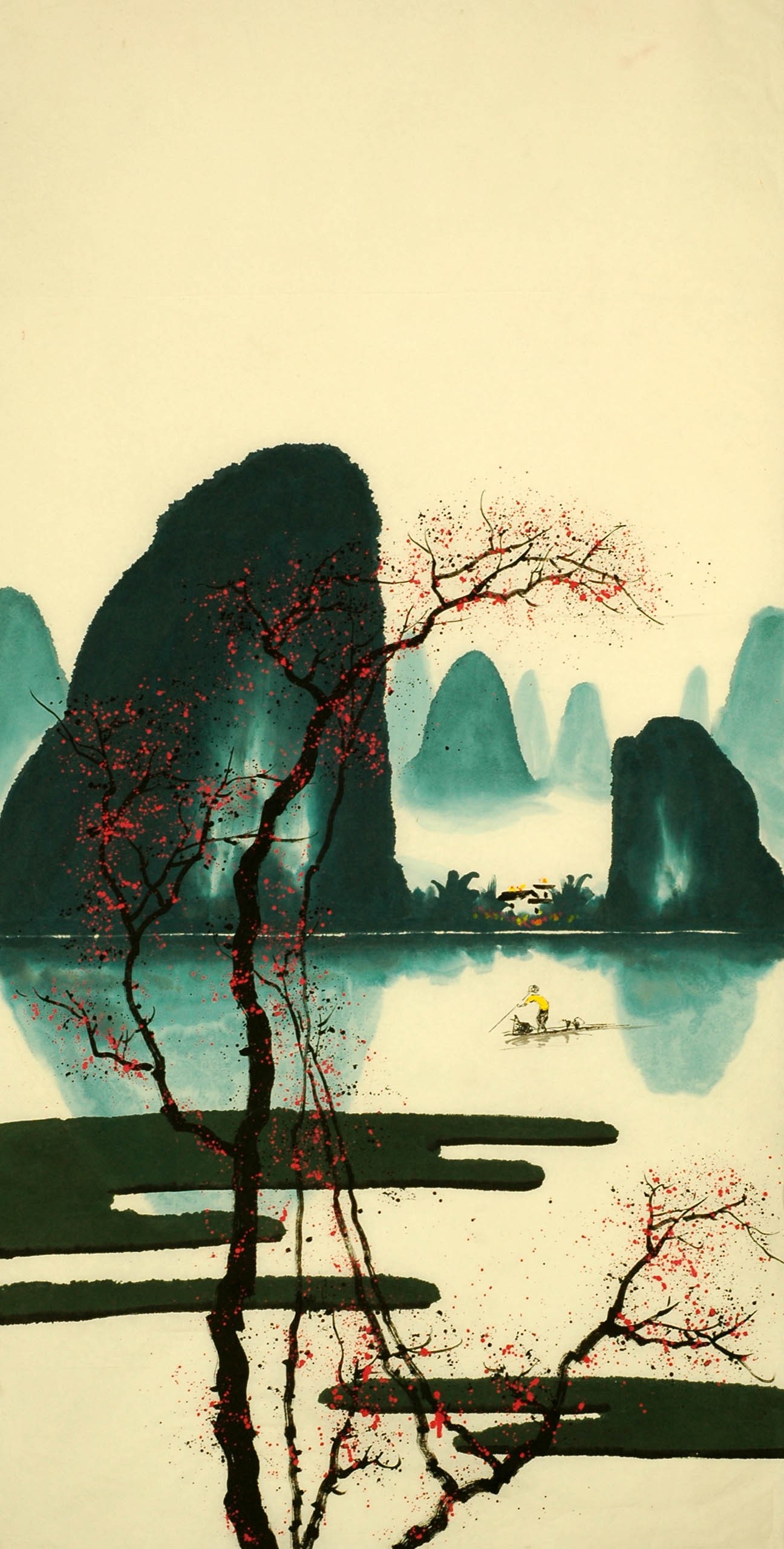 Chinese Landscape Painting - CNAG007766