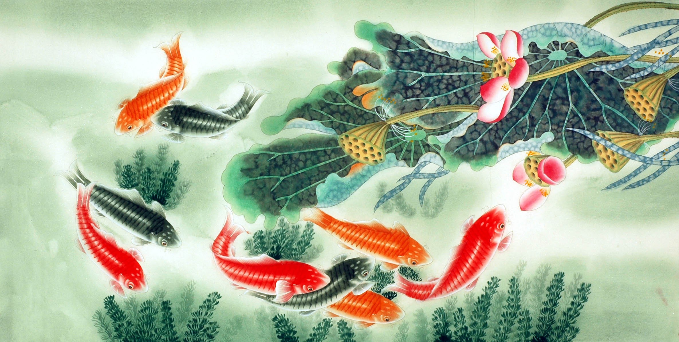 Chinese Fish Painting - CNAG007771