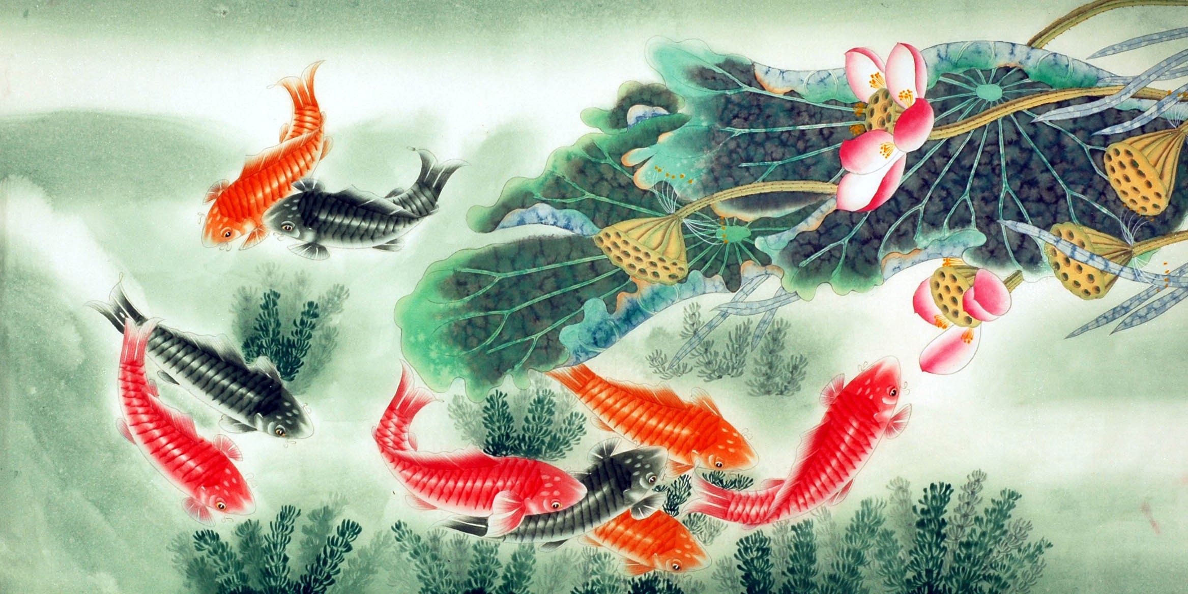 Chinese Fish Painting - CNAG007772