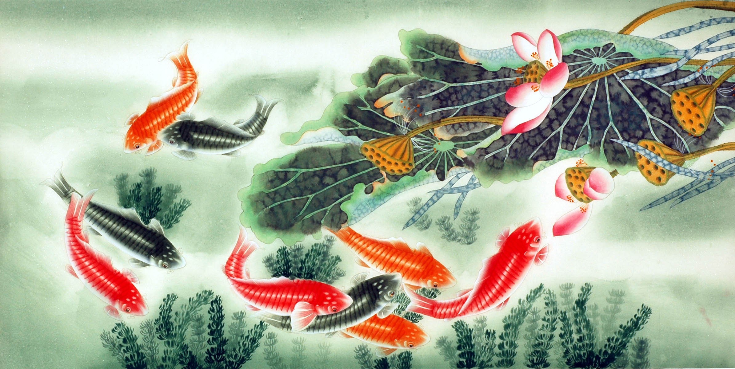 Chinese Fish Painting - CNAG007773