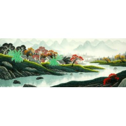 Chinese Landscape Painting - CNAG007774