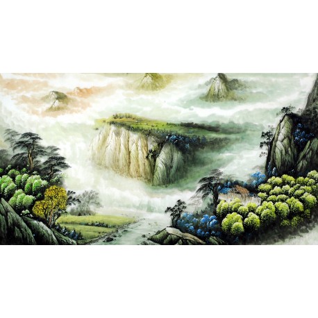 Chinese Landscape Painting - CNAG007775