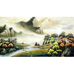 Chinese Landscape Painting - CNAG007776