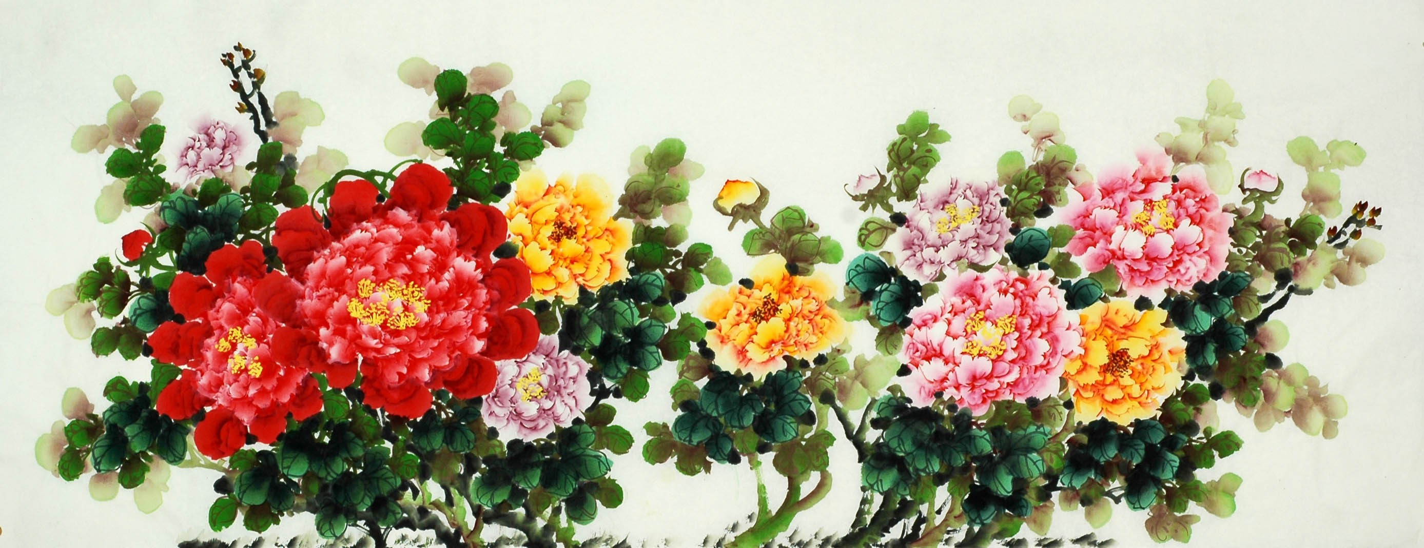 Chinese Peony Painting - CNAG007779