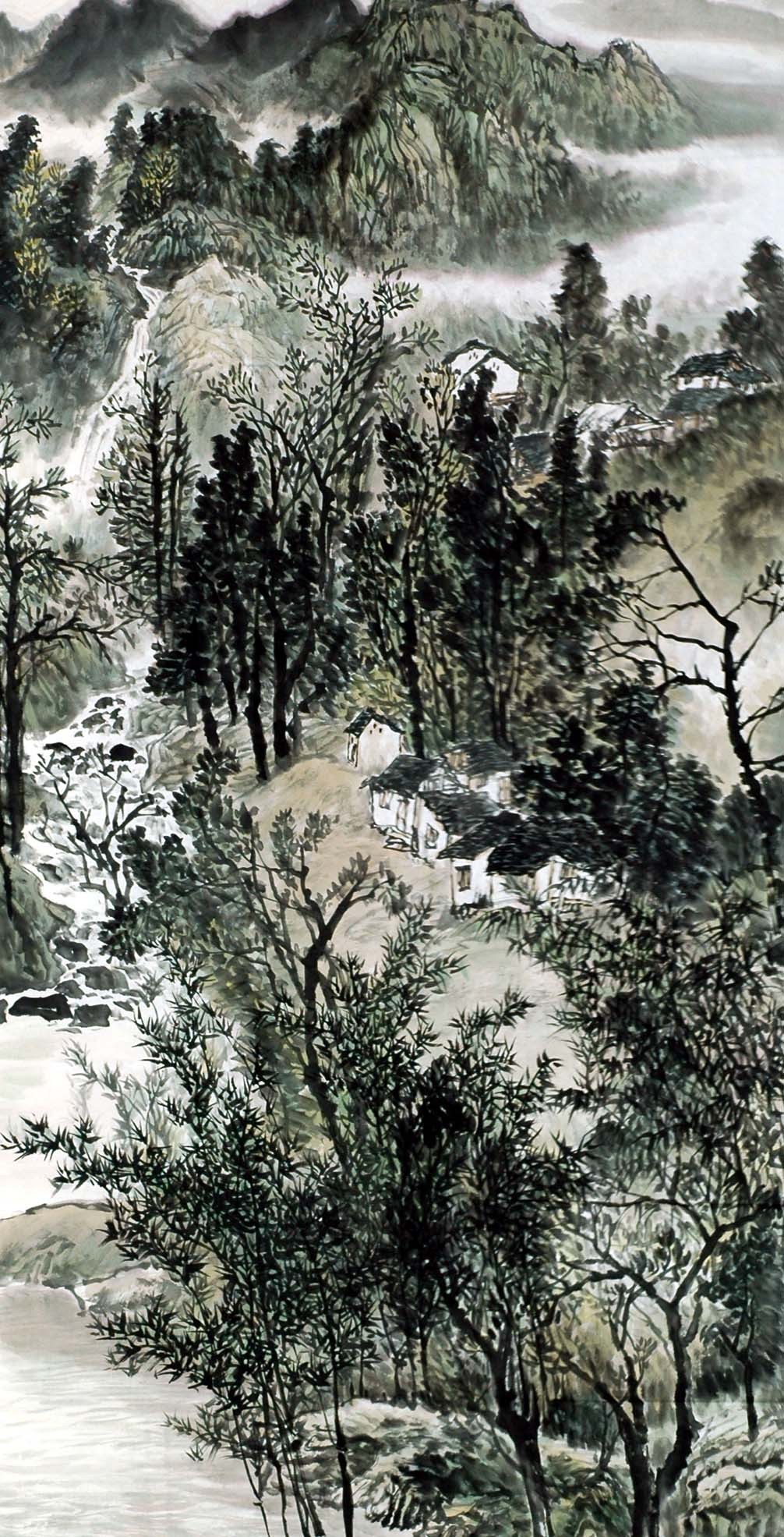 Chinese Landscape Painting - CNAG007781