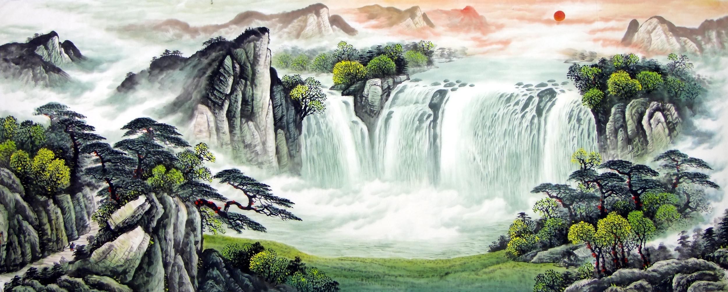 Chinese Landscape Painting - CNAG007782