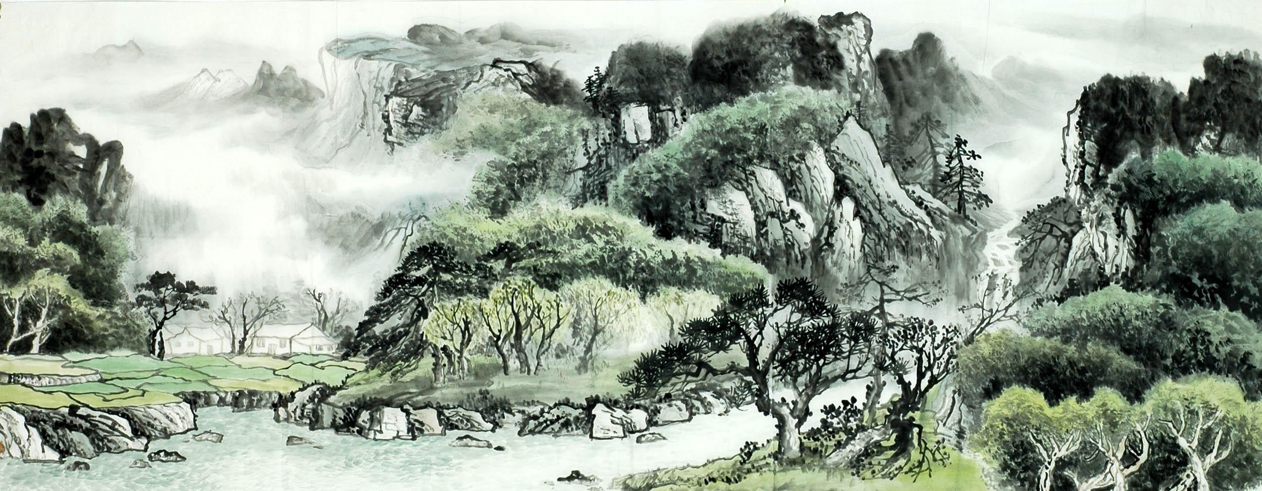 Chinese Landscape Painting - CNAG007783