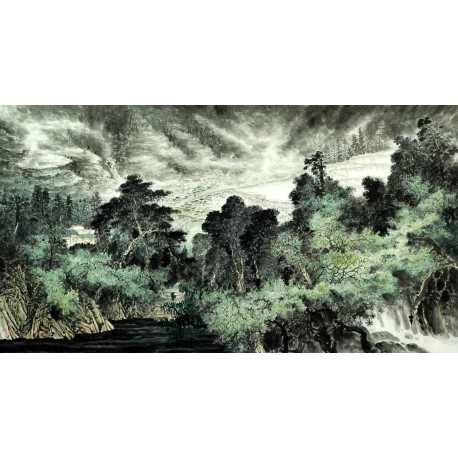 Chinese Landscape Painting - CNAG007785