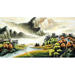Chinese Landscape Painting - CNAG007786