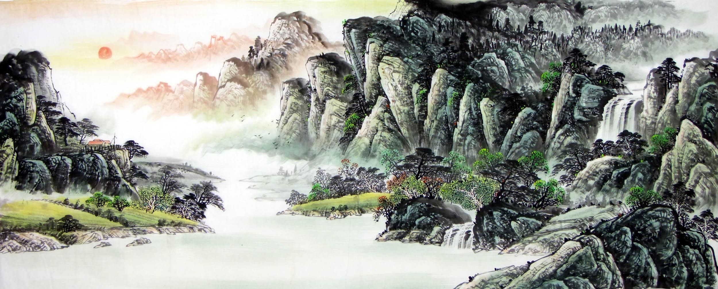 Chinese Landscape Painting - CNAG007790