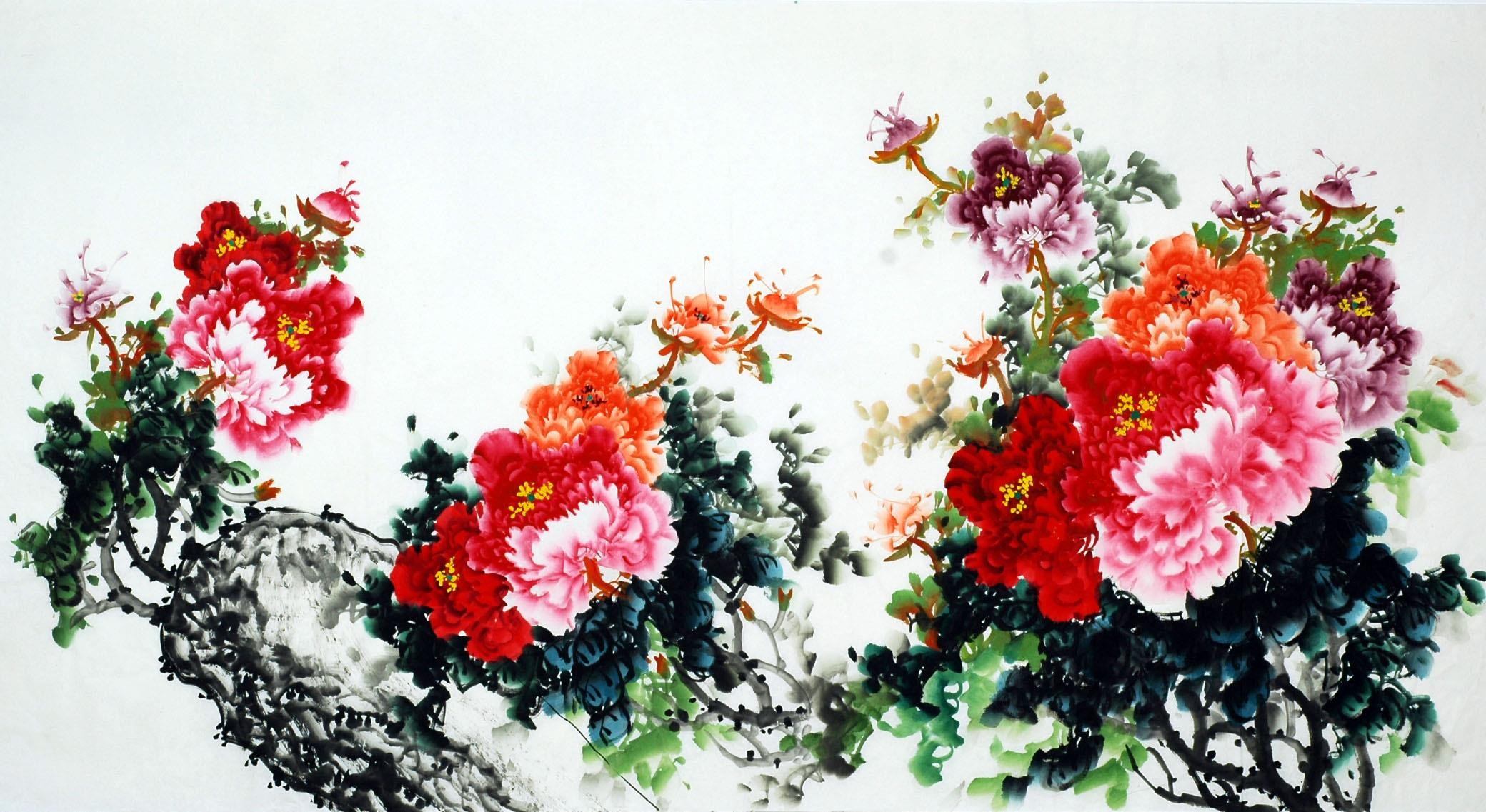 Chinese Peony Painting - CNAG007800