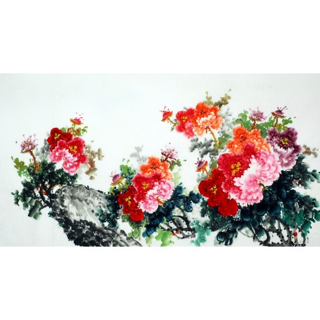 Chinese Peony Painting - CNAG007802