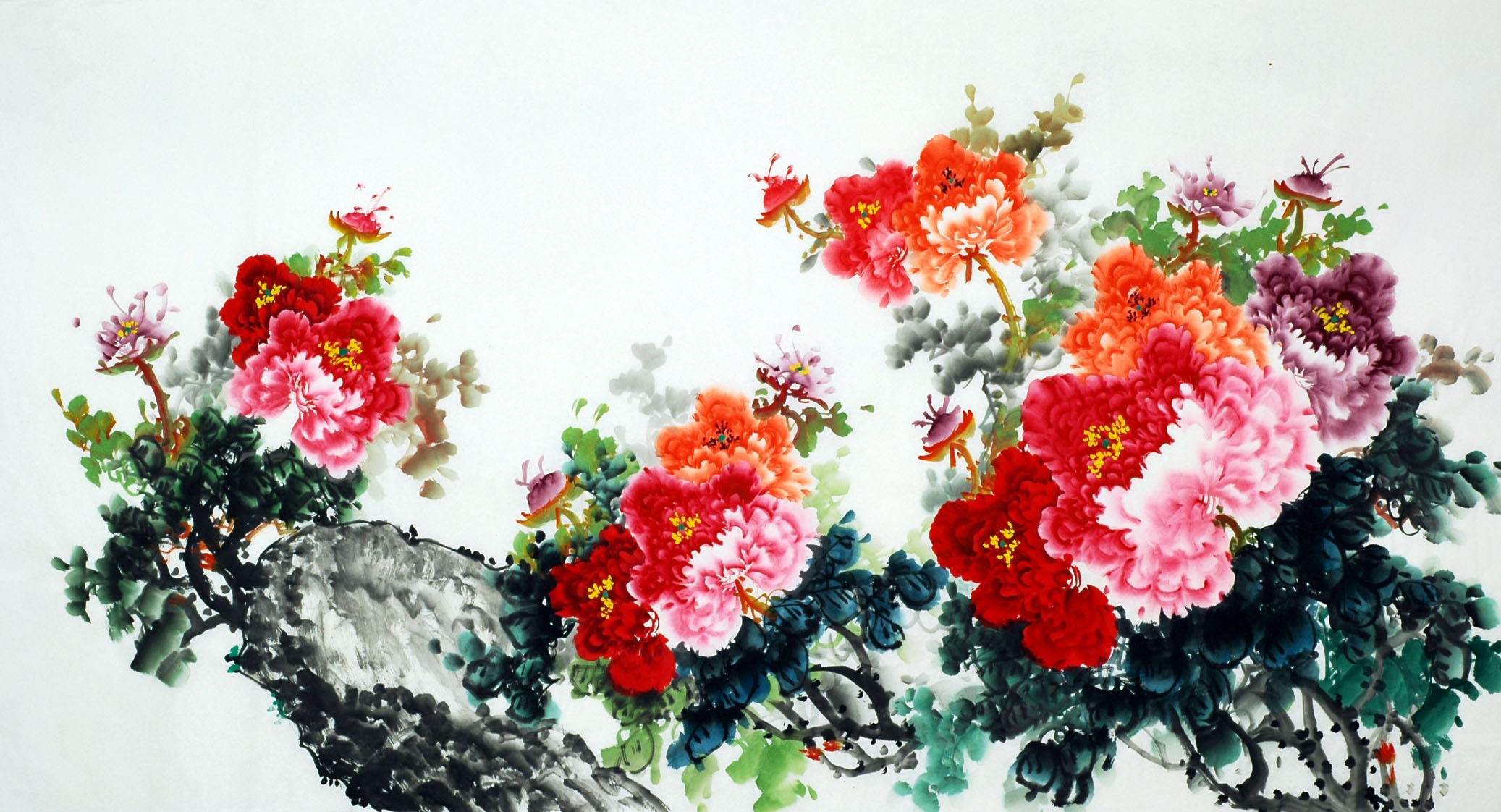 Chinese Peony Painting - CNAG007802