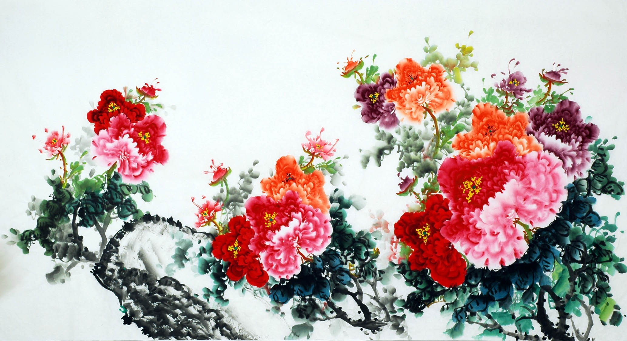 Chinese Peony Painting - CNAG007803