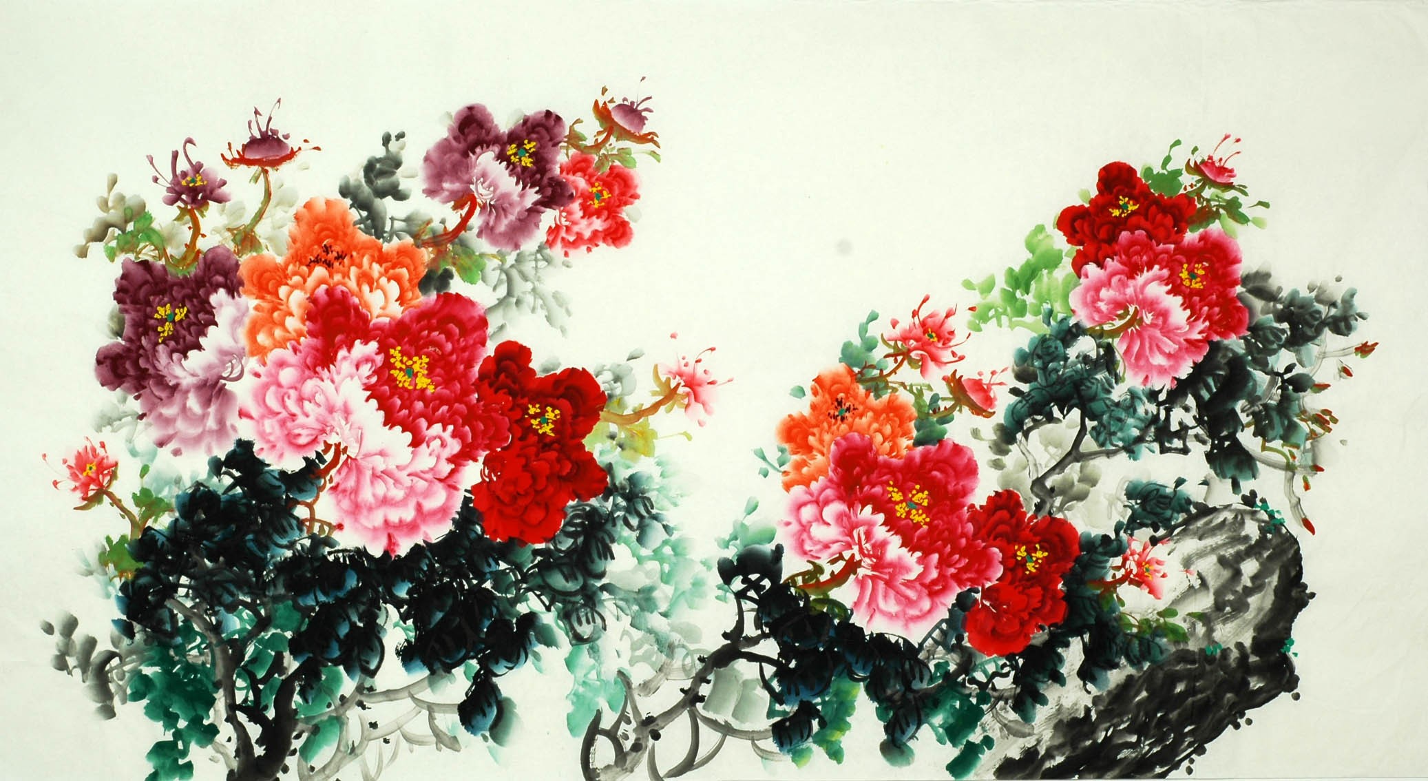 Chinese Peony Painting - CNAG007806