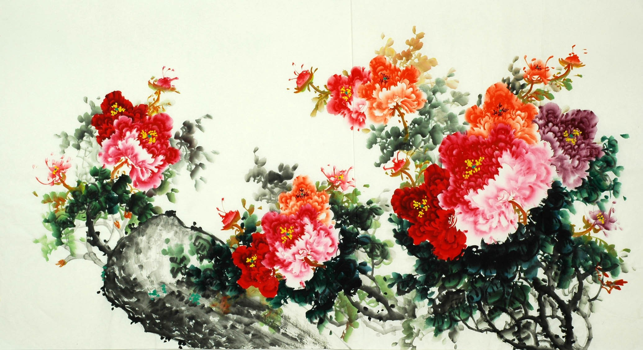 Chinese Peony Painting - CNAG007807