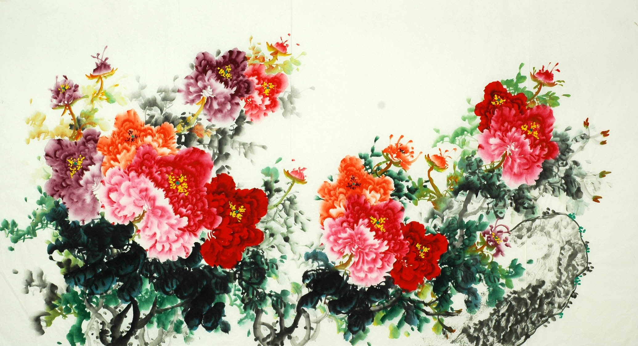 Chinese Peony Painting - CNAG007808