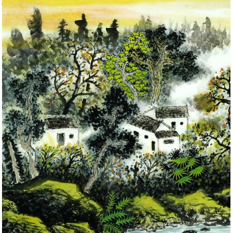 Chinese Landscape Painting - CNAG007810