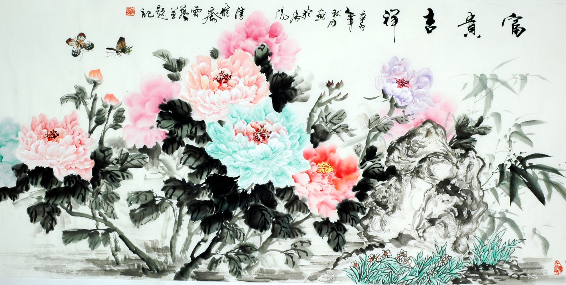 Chinese Peony Painting - CNAG007843