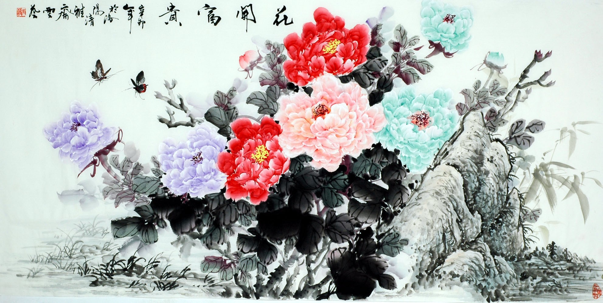 Chinese Peony Painting - CNAG007844