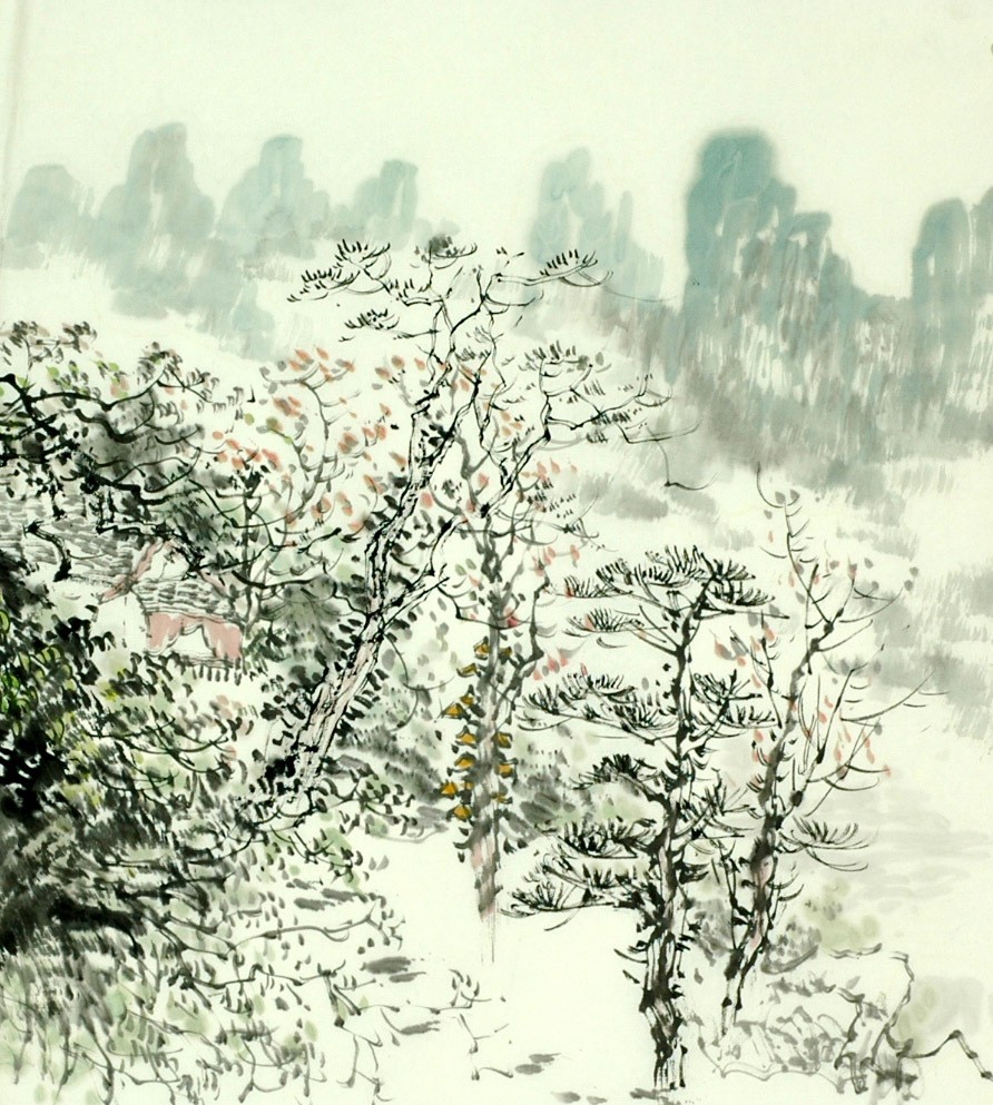 Chinese Landscape Painting - CNAG007850