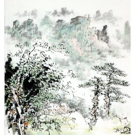 Chinese Landscape Painting - CNAG007851