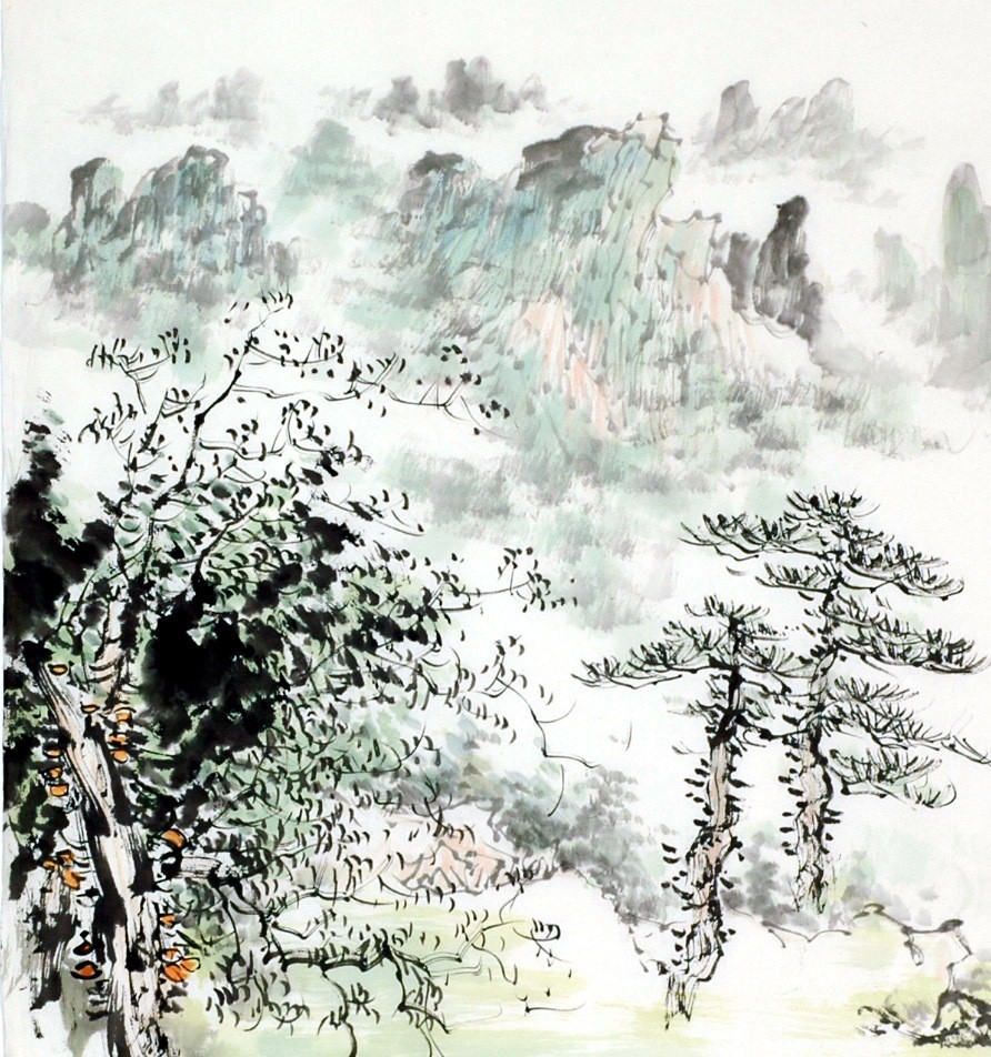 Chinese Landscape Painting - CNAG007851