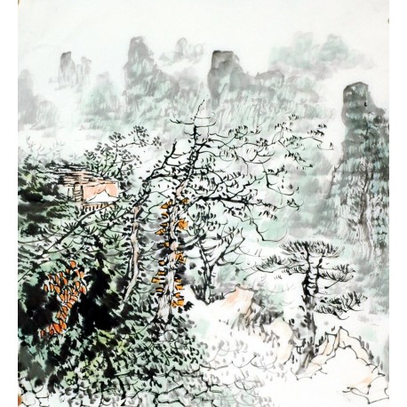 Chinese Landscape Painting - CNAG007853
