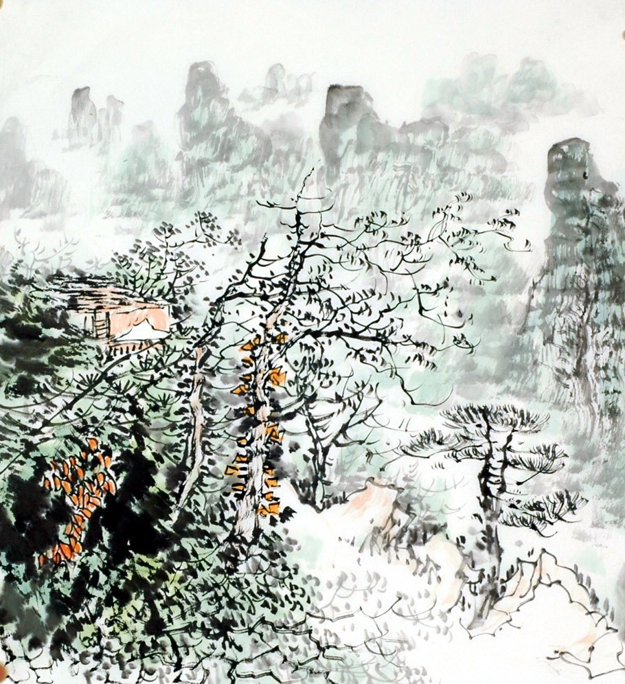 Chinese Landscape Painting - CNAG007853