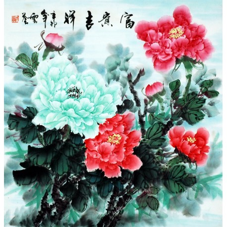 Chinese Peony Painting - CNAG007858