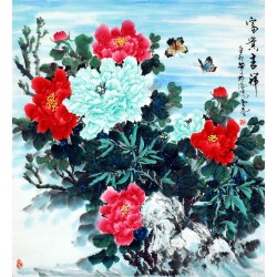 Chinese Peony Painting - CNAG007866