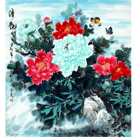 Chinese Peony Painting - CNAG007869