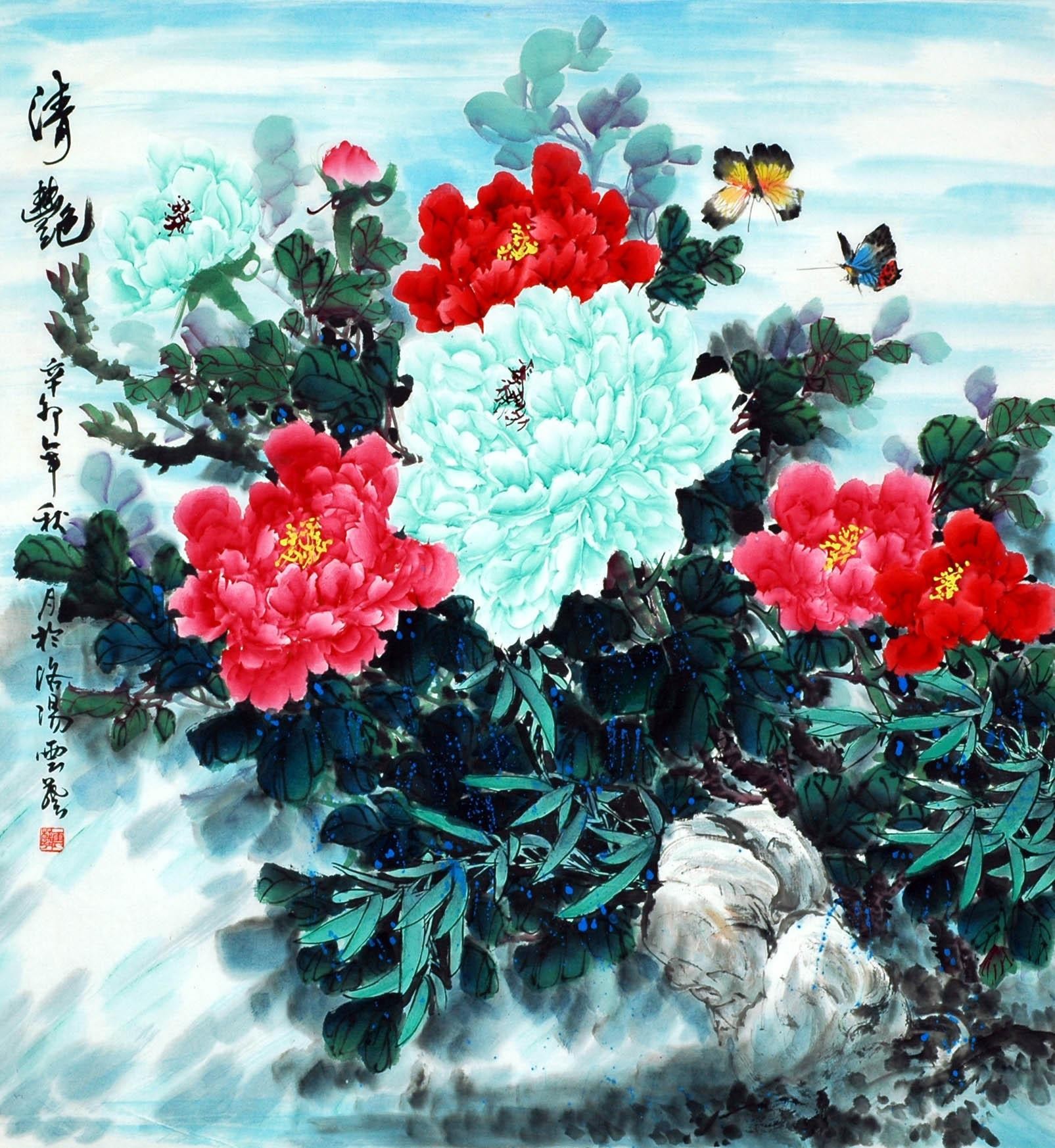 Chinese Peony Painting - CNAG007869