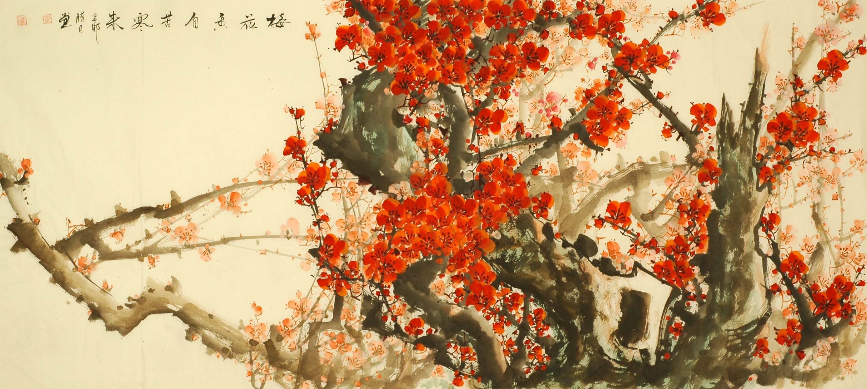 Chinese Plum Painting - CNAG007878