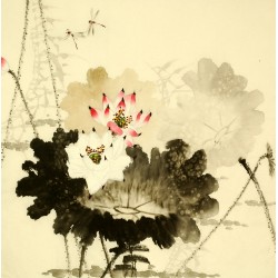 Chinese Lotus Painting - CNAG007893