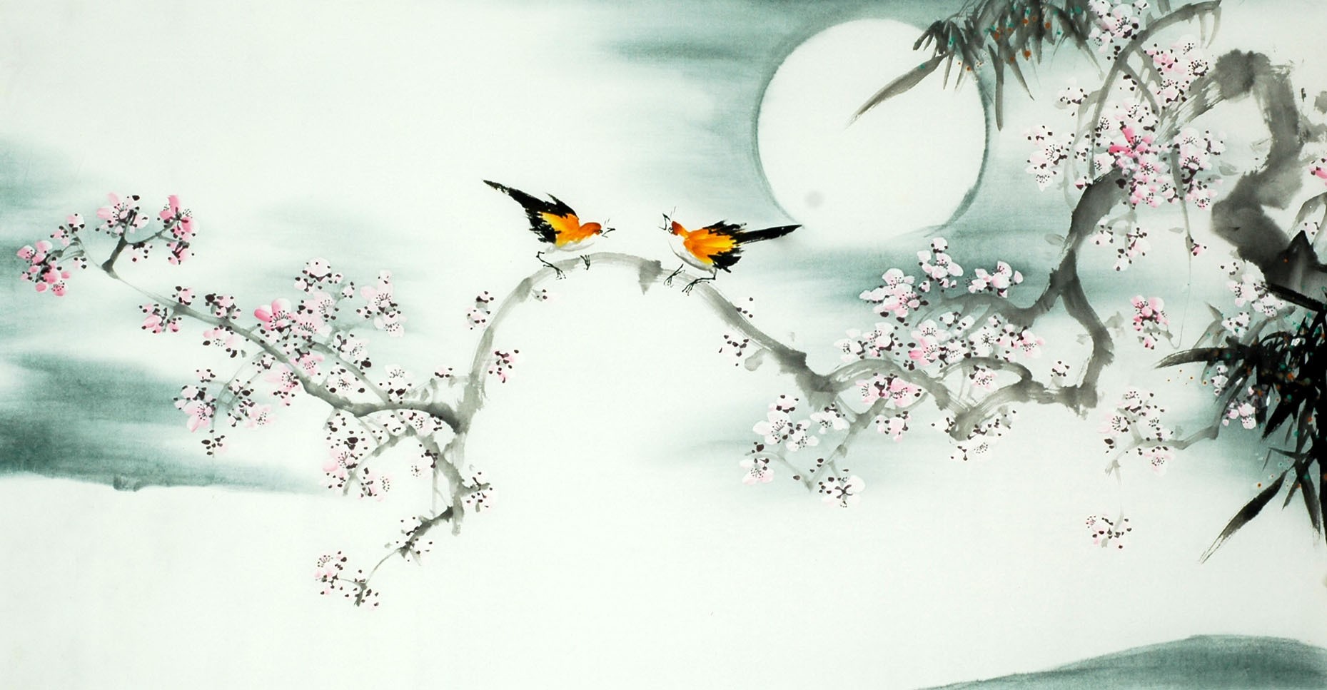 Chinese Lotus Painting - CNAG007906
