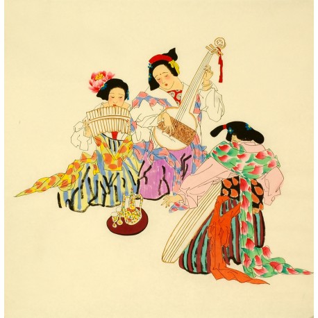 Chinese Figure Painting - CNAG007923