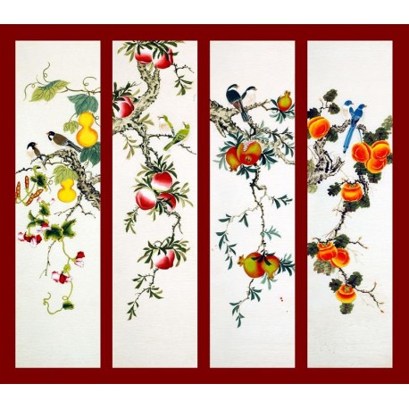 Chinese Flowers&Trees Painting - CNAG007934