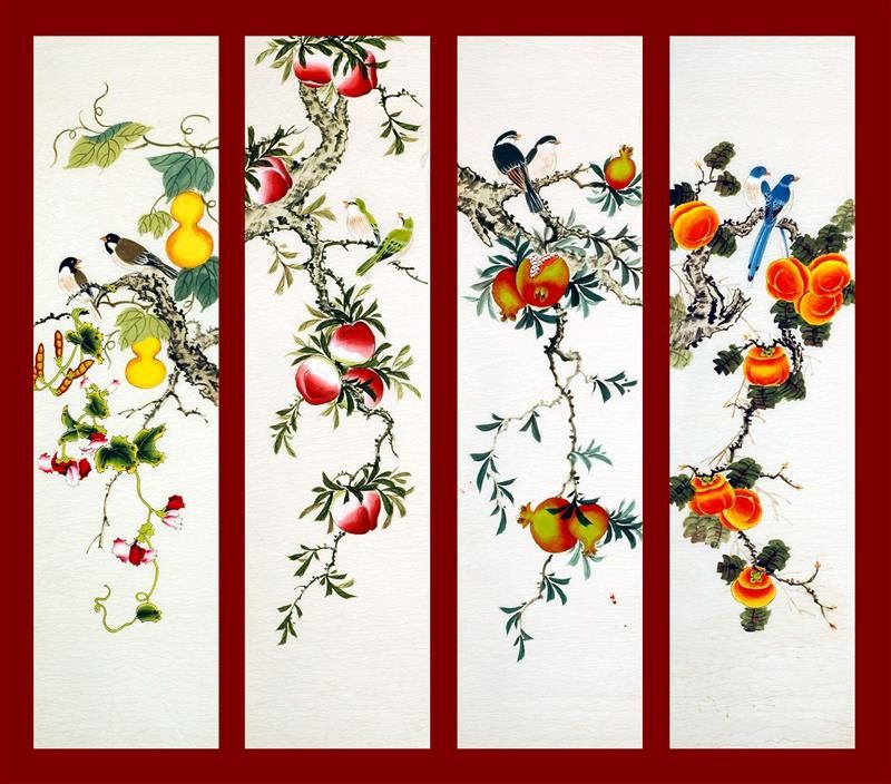 Chinese Flowers&Trees Painting - CNAG007934