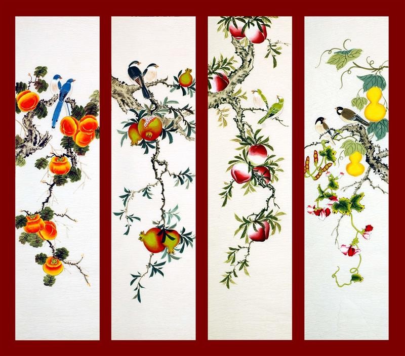 Chinese Flowers&Trees Painting - CNAG007935