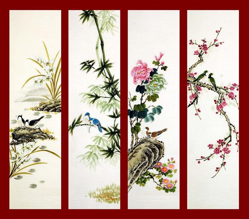 Chinese Flowers&Trees Painting - CNAG007937