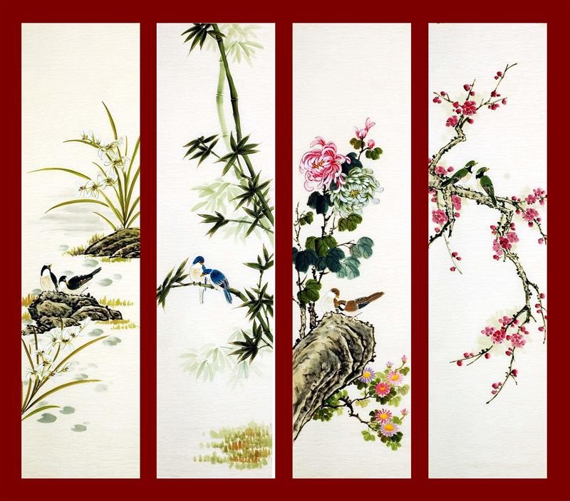Chinese Flowers&Trees Painting - CNAG007939