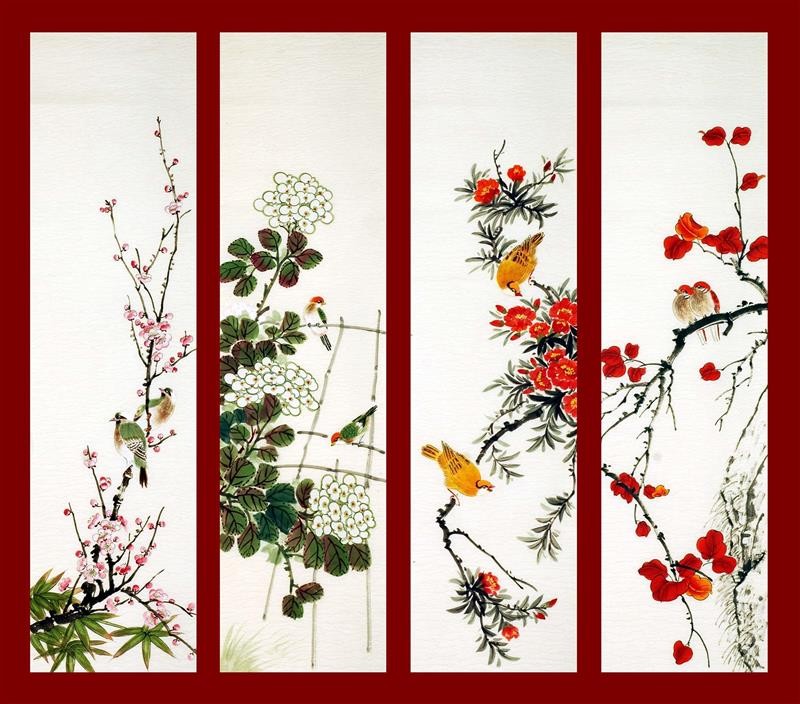 Chinese Flowers&Trees Painting - CNAG007940