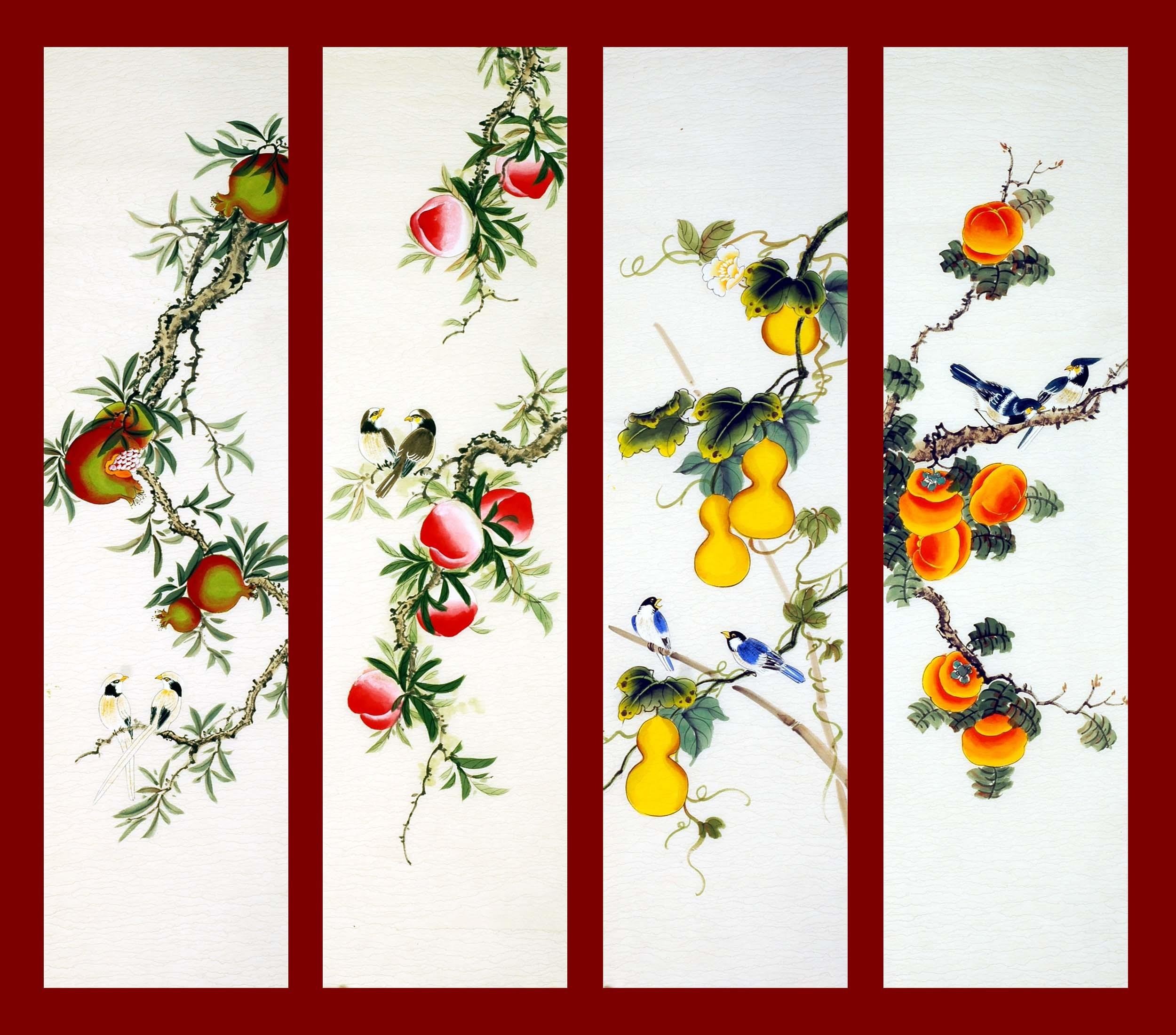Chinese Flowers&Trees Painting - CNAG007943