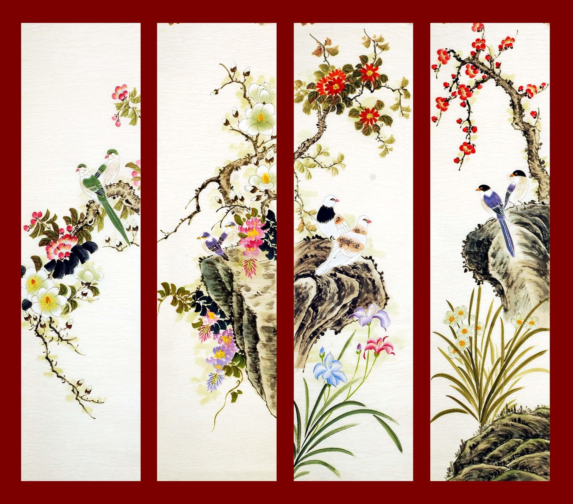 Chinese Flowers&Trees Painting - CNAG007946