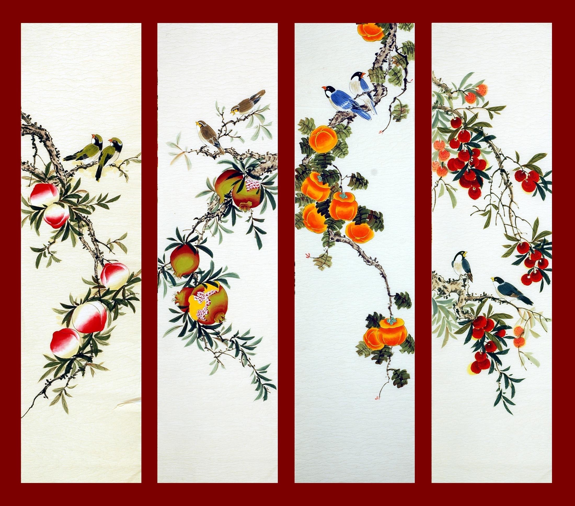 Chinese Flowers&Trees Painting - CNAG007947