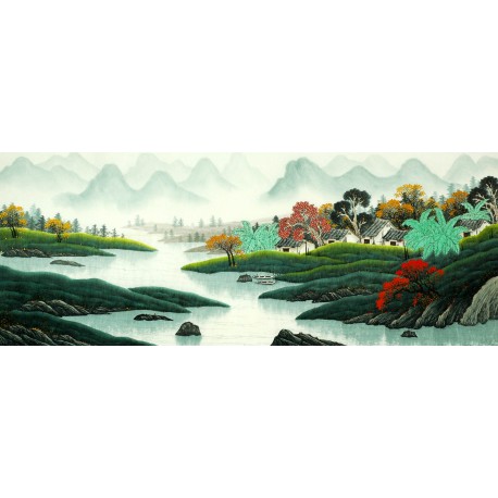 Chinese Landscape Painting - CNAG007954