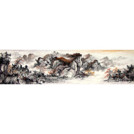 Chinese Landscape Painting - CNAG007958