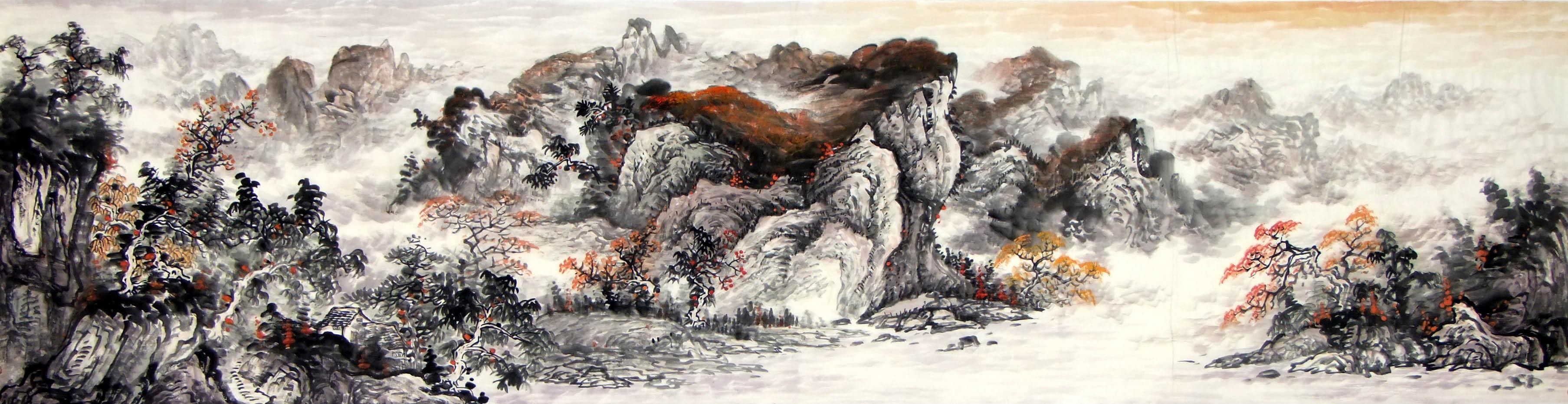 Chinese Landscape Painting - CNAG007958