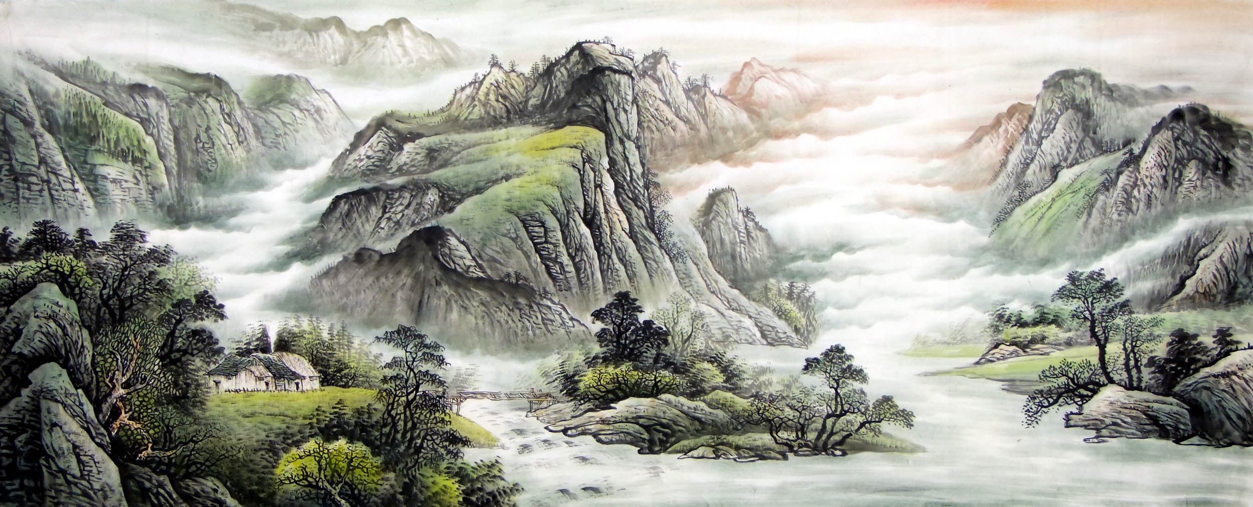Chinese Landscape Painting - CNAG007961